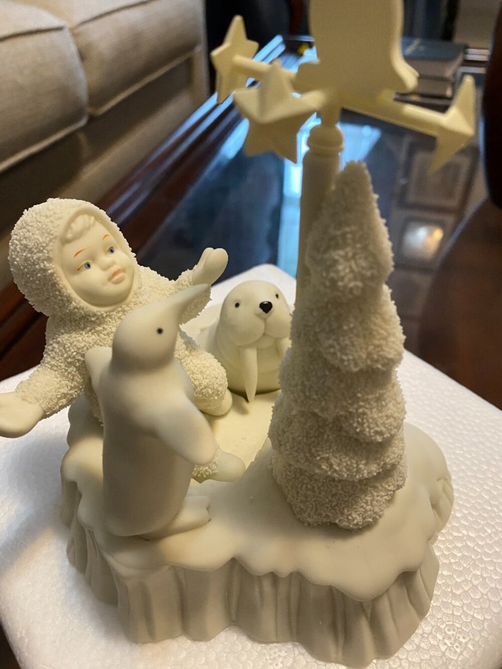 Department 56 Snow Baby Retired Vintage Figurine " Will It Snow Today."